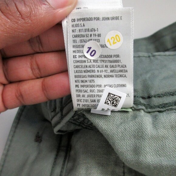 American Eagle Outfitters Lived-In Cargo Shorts Men's 40 Green Cotton Casual 680 - Picture 7 of 13